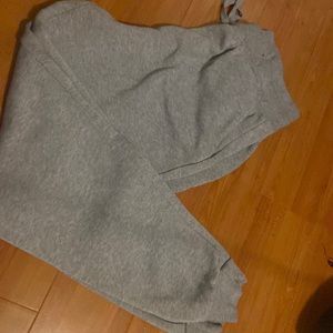 Gray joggers